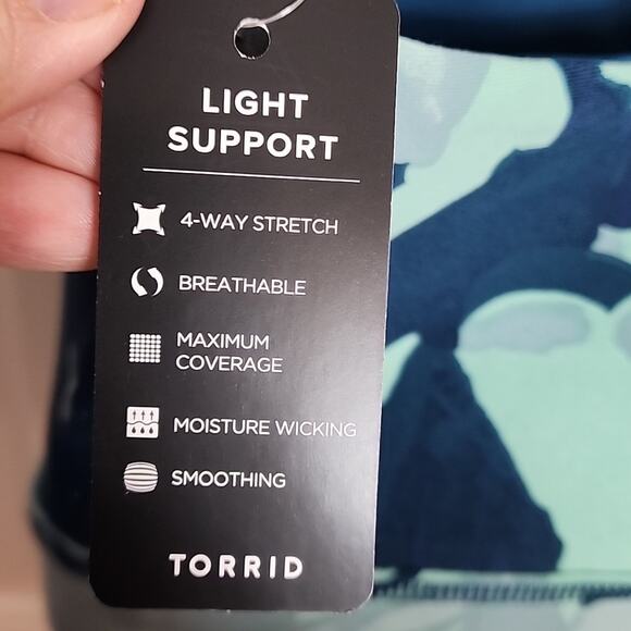 Torrid Happy Camper Low Impact Wireless Zip Front Active Bra, NWT, 4X - Picture 5 of 7